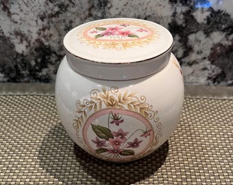 English Sadler Floral Ginger Jar