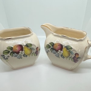 Cute Little Vintage Cream and Sugar Set, Sadler England