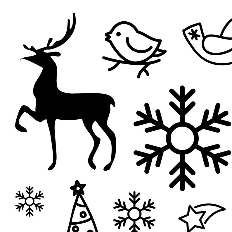 card making A4 Format Christmas Art- For making Foil Sheets stickers Digital Download