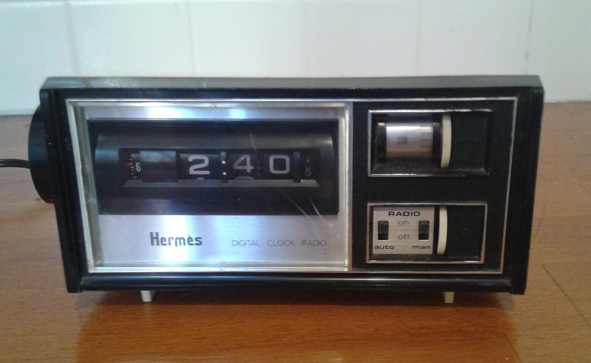 Vintage Hermes Digital Clock Radio