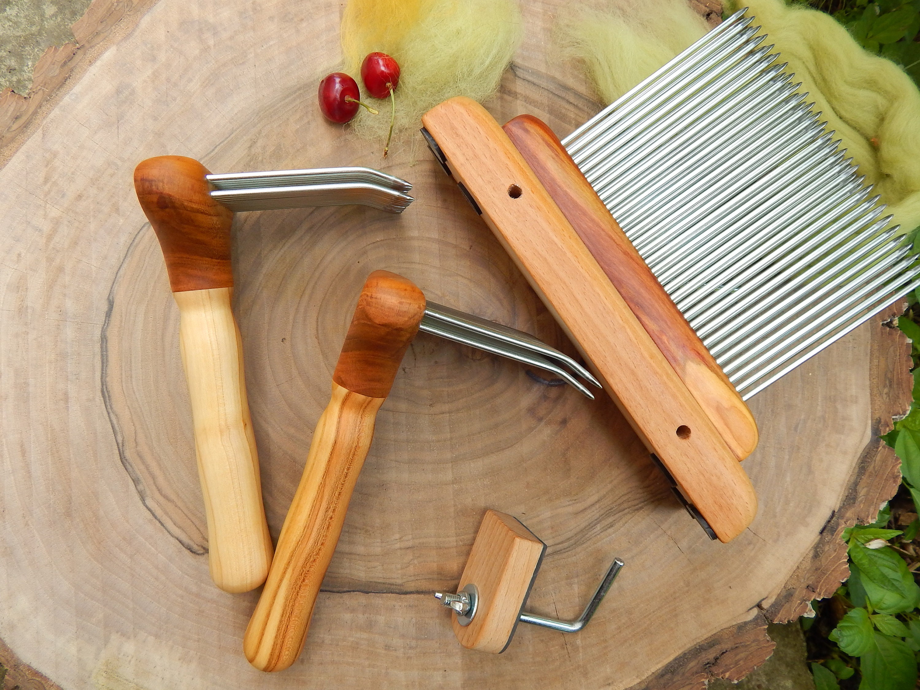 Extra wool combs mini and extra midi hackle Etsy