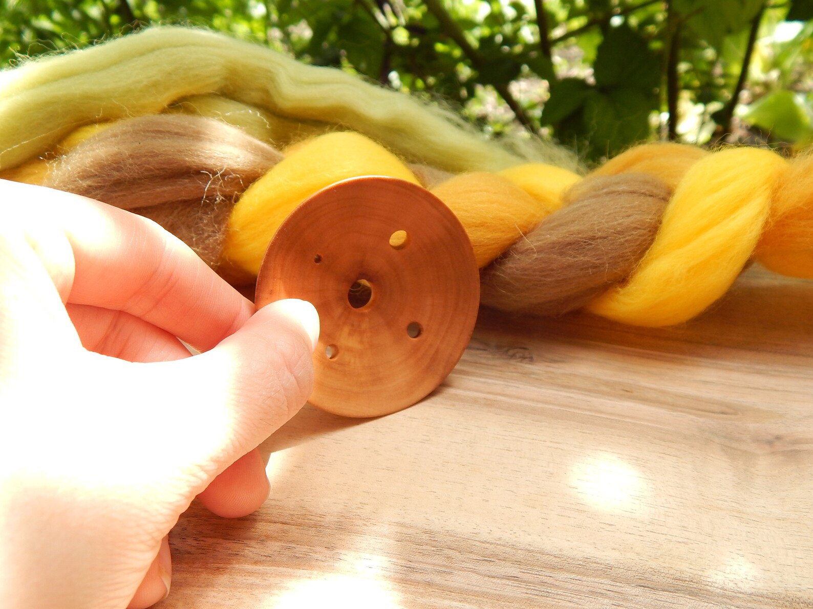 Diz round diz diz 5 hole wooden diz tool for spinning Etsy