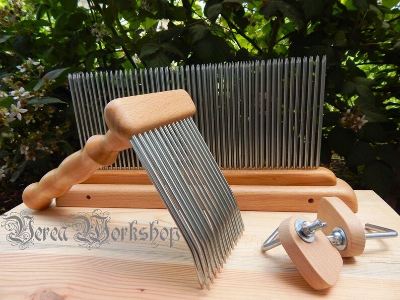 Hackle and Carding Comb/wool Comb and Blending Hackle Set 1 Etsy