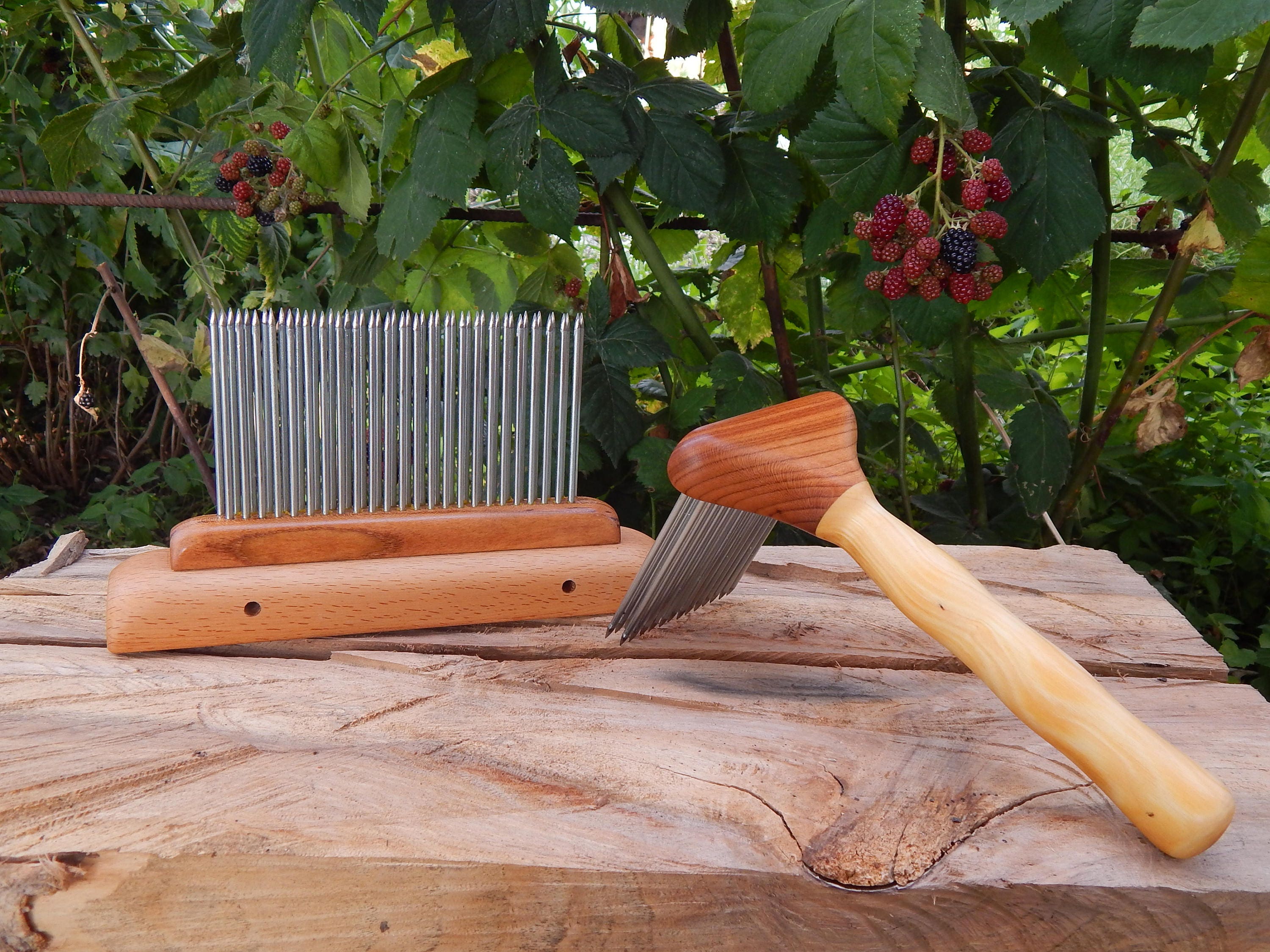 Hackle and Carding Comb. wool comb and blending hackle set 2 Etsy