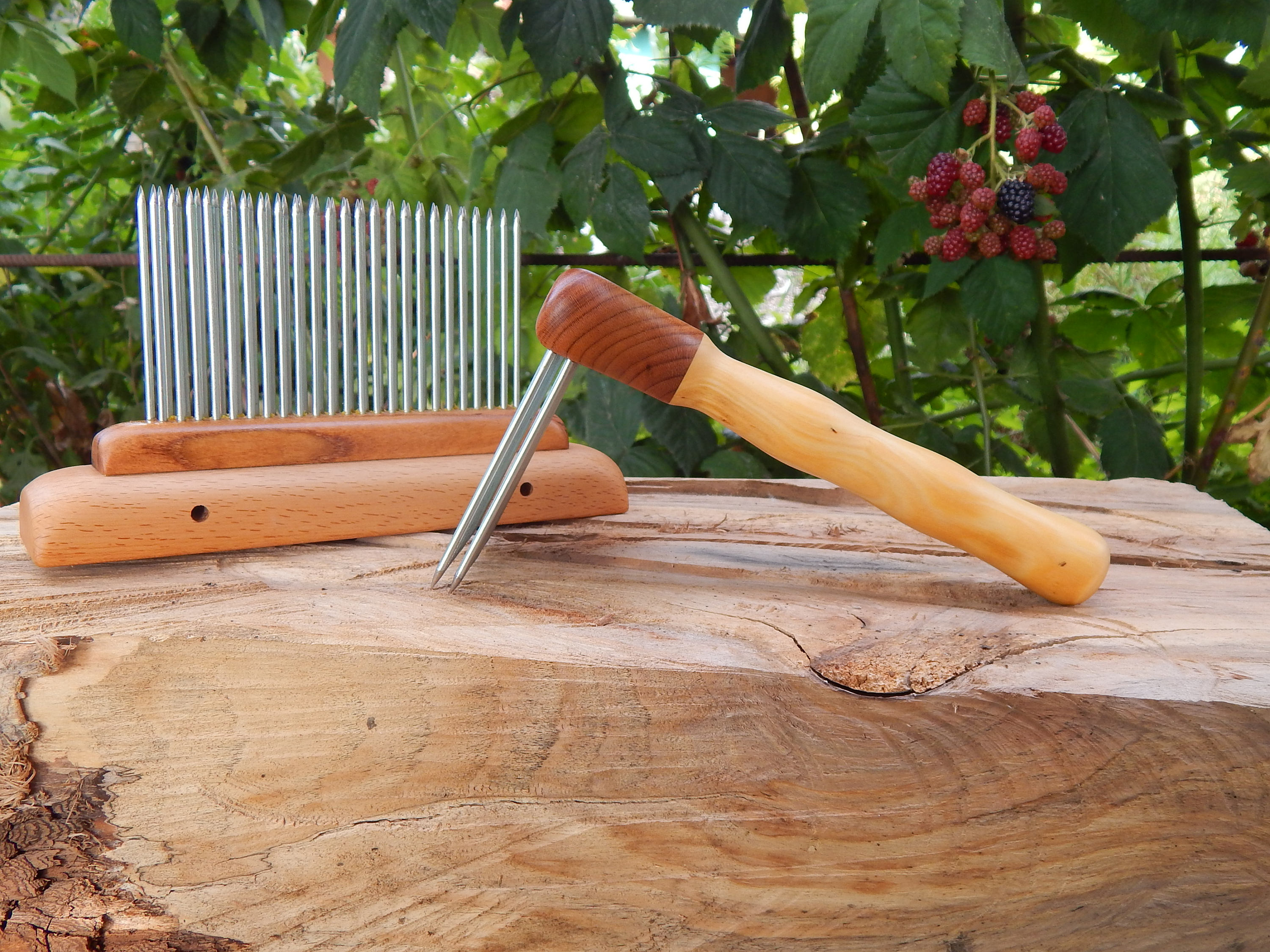Hackle and Carding Comb. wool comb and blending hackle set 2 Etsy
