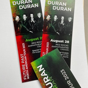 Custom souvenir concert ticket - designed just for you