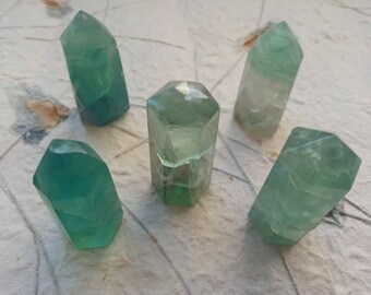 1 pc small fluorite tower - tool for witchcraft - perfect for witches, pagans and wiccans