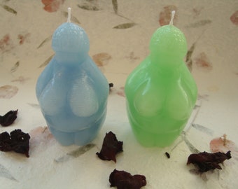 Bougie maison Vénus de Willendorf faite avec un mélange de paraffine et de cire d'abeille, outil pour la sorcellerie, parfaite pour les sorcières, les païens et les wiccans