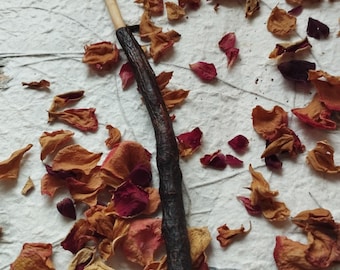 Greek blackthorn wand, mini wand, bark on - tool for witchcraft- perfect gift for witches, pagans and wiccans