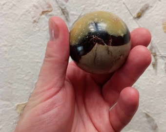 1 pc tumbled dragon septarian sphere, crystal ball  - tool for witchcraft - perfect for witches, pagans and wiccans