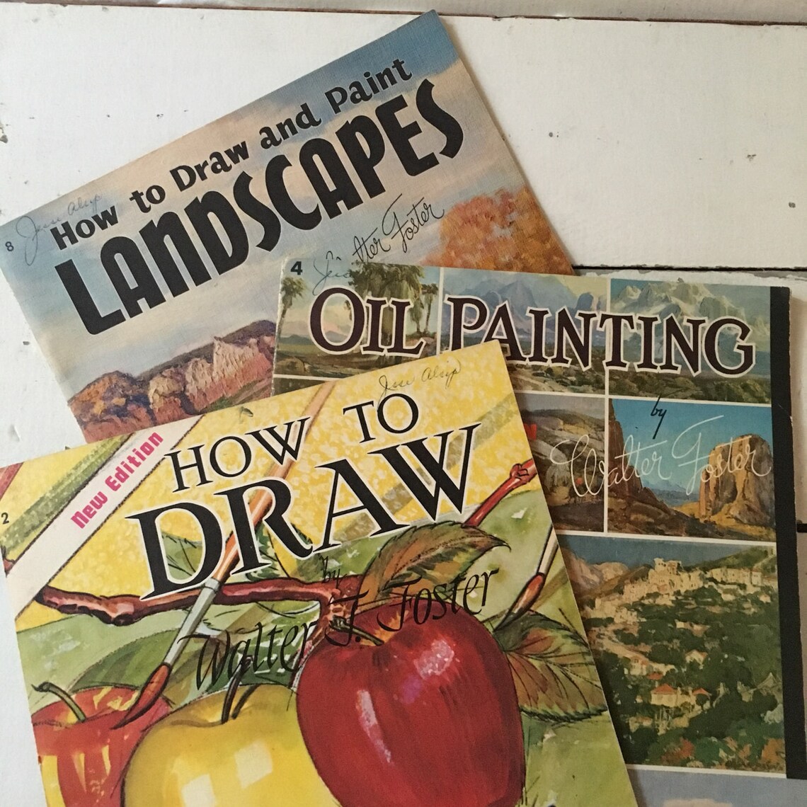 Vintage Vincent Foster How to Paint Draw Paper Books Etsy