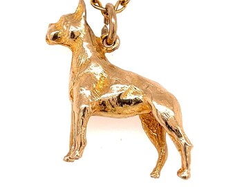 Vintage 9KT Gold Boxer Charm/Pendant