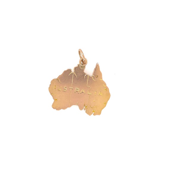 Antique 15CT Gold  Australia Map Charm/Pendant - image 5