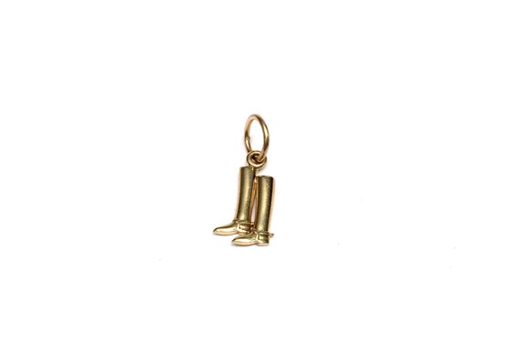 Gold Riding Boots Charm/Pendant