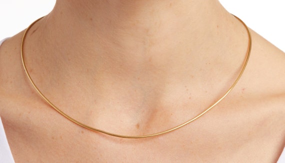 Vintage 14KT Wire Collar Necklace - image 4