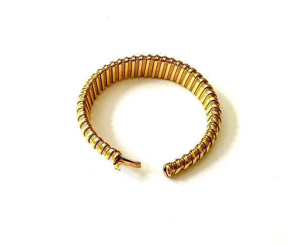 Exceptional 18KT Vintage Tubogas Bracelet - image 4