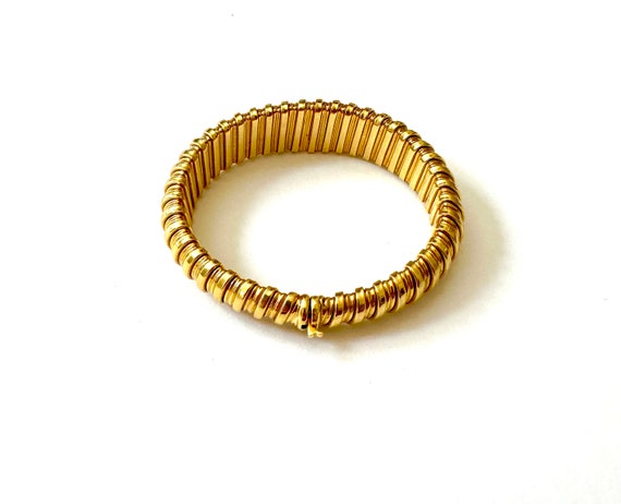 Exceptional 18KT Vintage Tubogas Bracelet - image 6