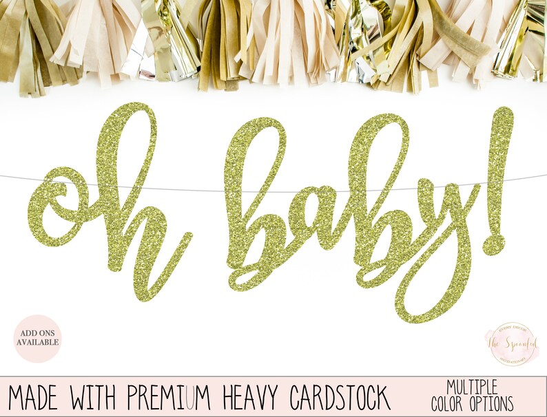 Oh Baby Banner Glitter Banner Baby Shower Banner Baby Etsy Oh Baby Banner Glitter Banner Baby Shower Banner Baby Etsy