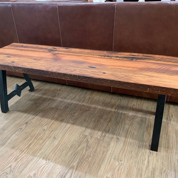 Rustic Board Bench Reclaimed Wood Bench - Etsy