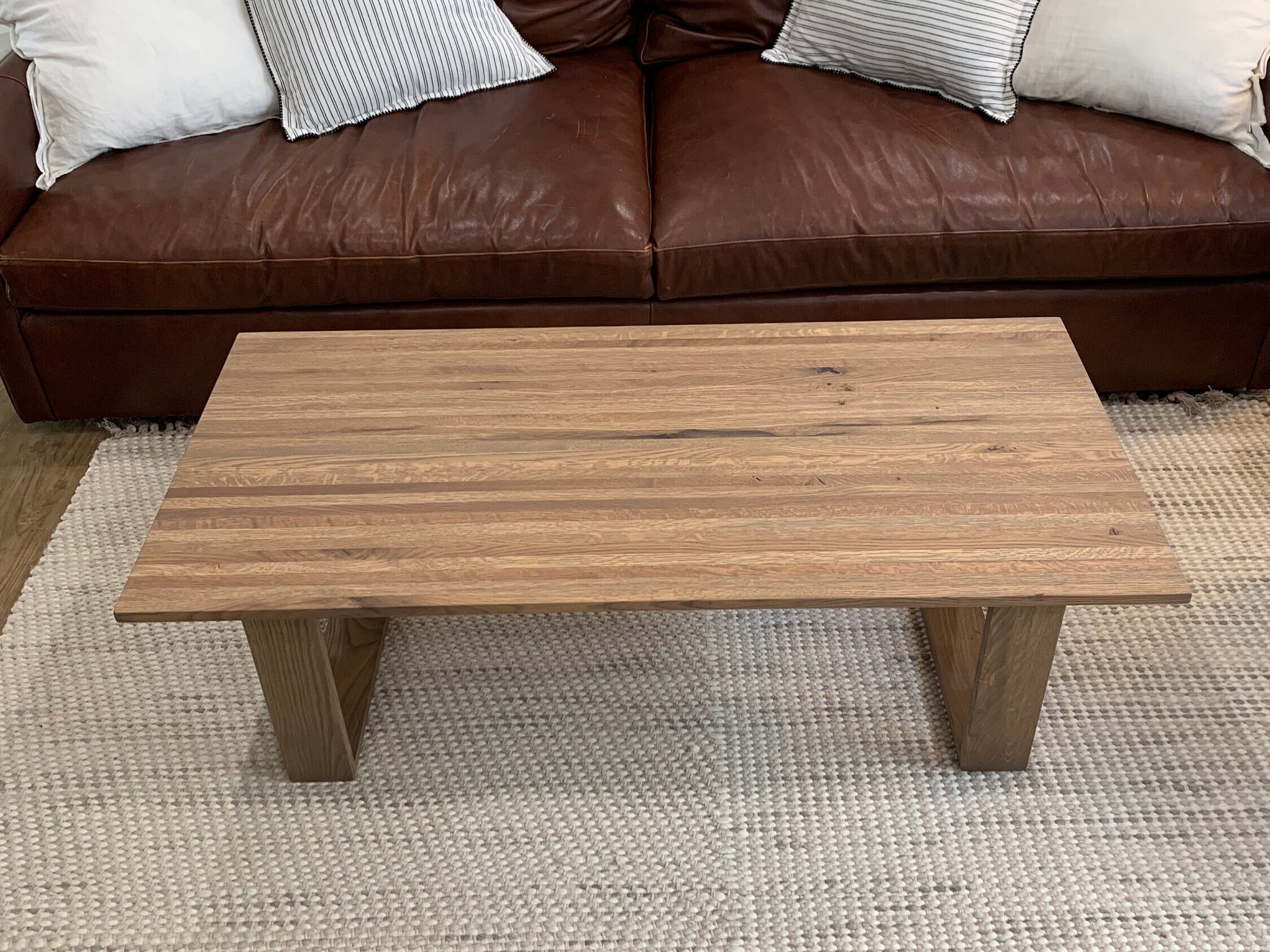 【ふるさと割】 Coffee Oak White Table Etsy - ロッド