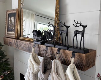 Rustic Wood Fireplace Mantel - Sawmarked White Oak Beam, Floating Mantel Shelf, Custom Farmhouse Fireplace Mantel