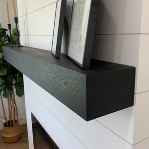 Modern Black Mantel