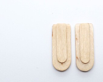 Wooden Stud Earrings, Sustainable Jewellery, Recycled Earrings, Eco Gift, , Art Deco Wooden Earrings, Modern Jewellery, Minimalist Earrings