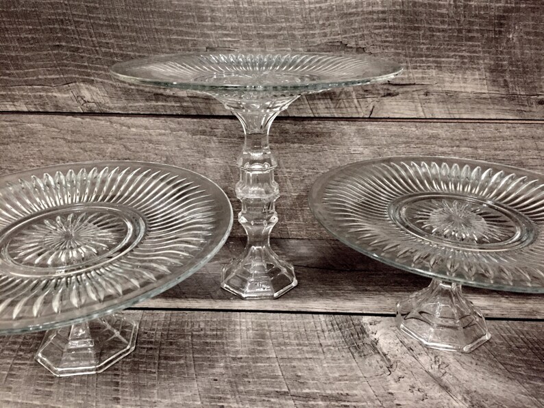 Set of 3 Cake Stands cupcake Stand Dessert Table sweets Etsy