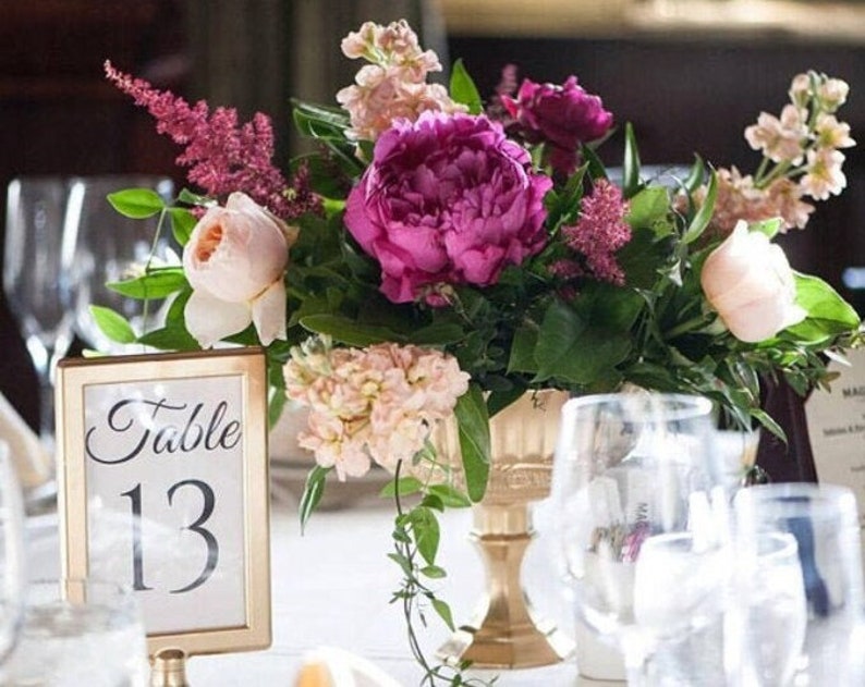 Gold Compote Wedding Glass Centerpiece Wedding Centerpieces Wedding