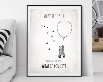 What If I Fall Print Etsy
