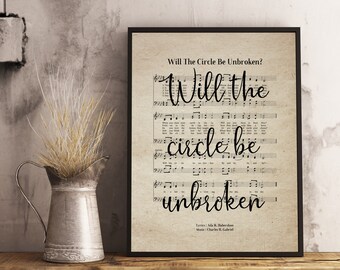 Will Circle Unbroken Etsy Will Circle Unbroken Etsy