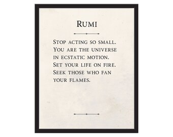 Vintage Style Rumi Quotes Gift Tags Inspirational Bundle Set of 3