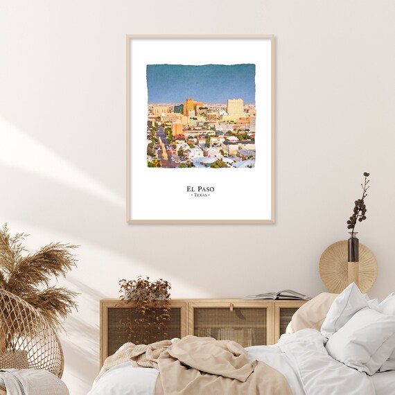 El Paso Unframed Print Vintage Wall Art Biblical - At Home Decor El Paso El Paso Unframed Print Vintage Wall Art Biblical - At Home Decor El Paso