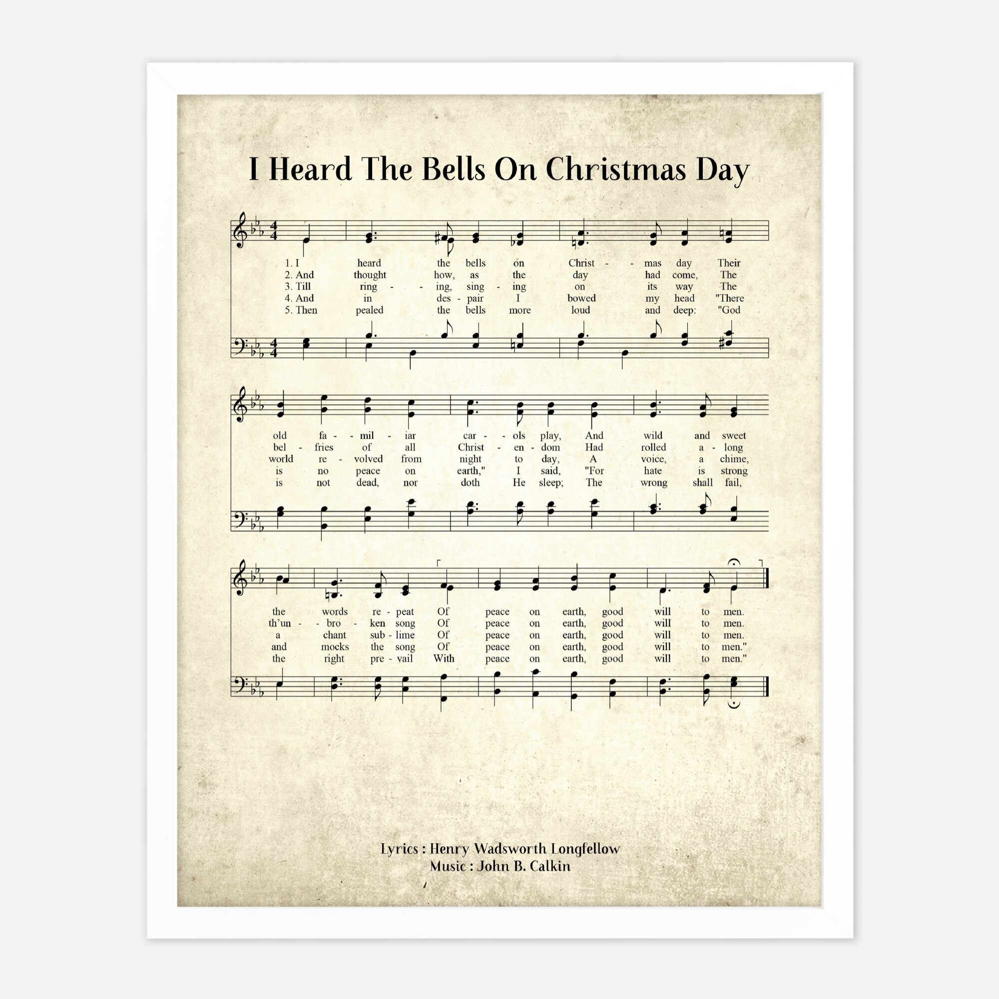 I Heard The Bells On Christmas Morning 