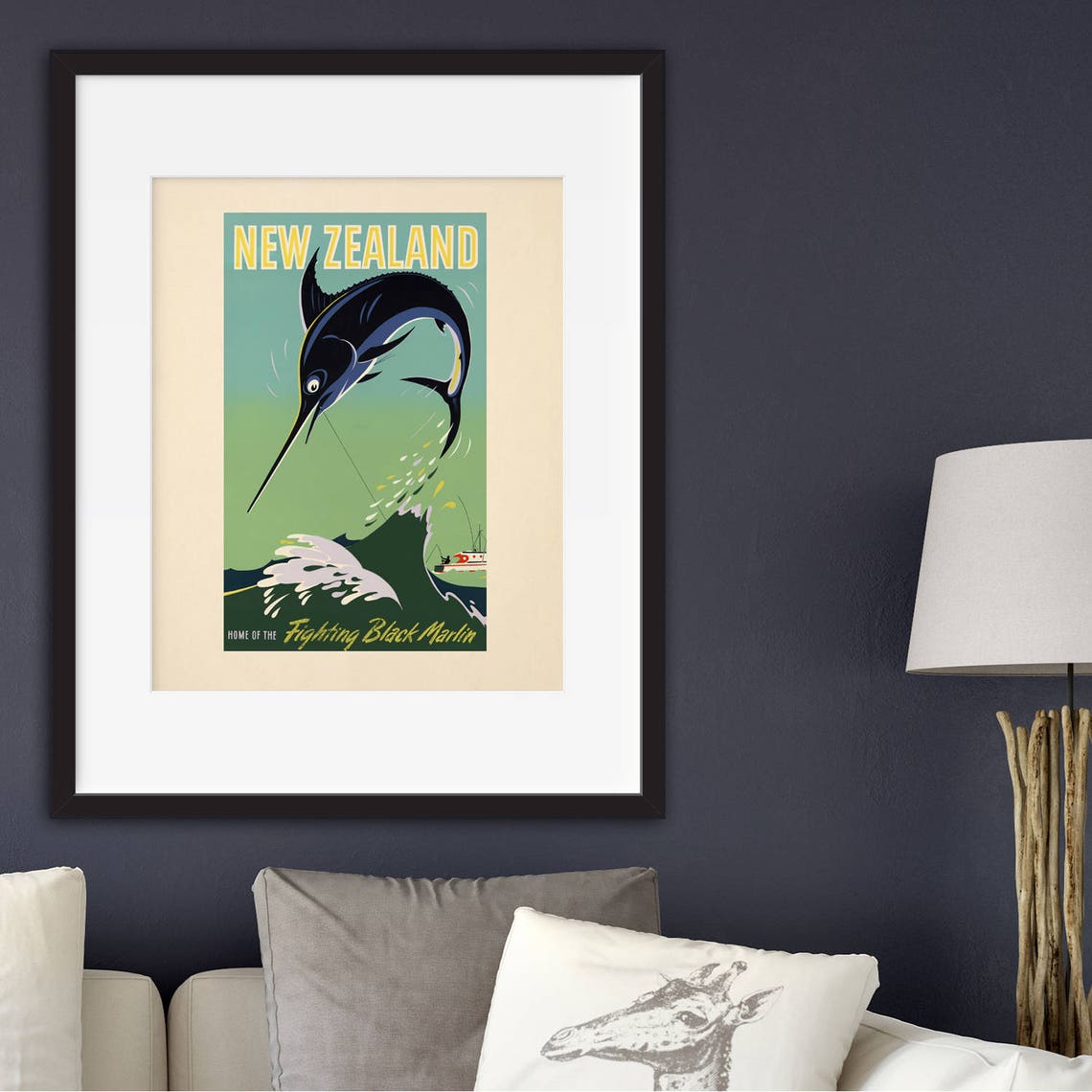 New Zealand Vintage Travel Print Wall Art Print Home Decor Etsy