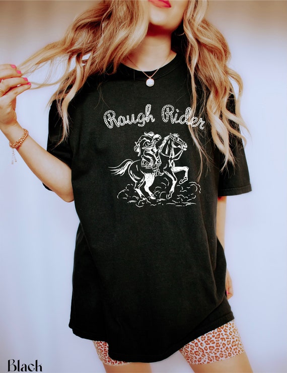 Rough Rider T Shirts Graphic T Shirt Cowboy Western Shirt - Etsy
