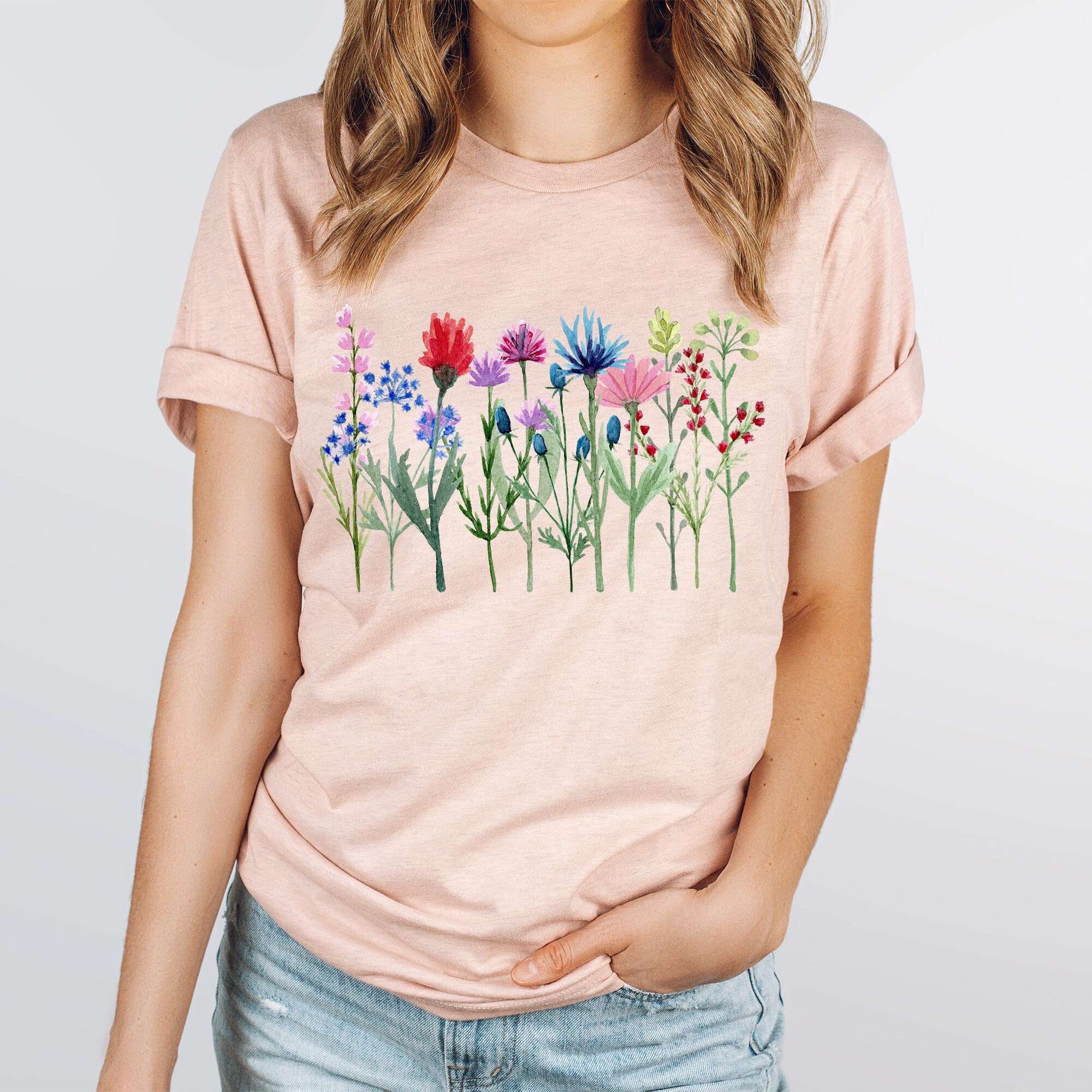 Spring Wildflower Shirt Spring Floral Shirt Flower Shirt 