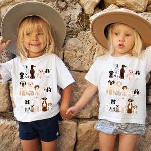 Dog Farm Animal Kids Shirt Tshirt Tee Cute Children Toddler Onesie, Spring Clothing