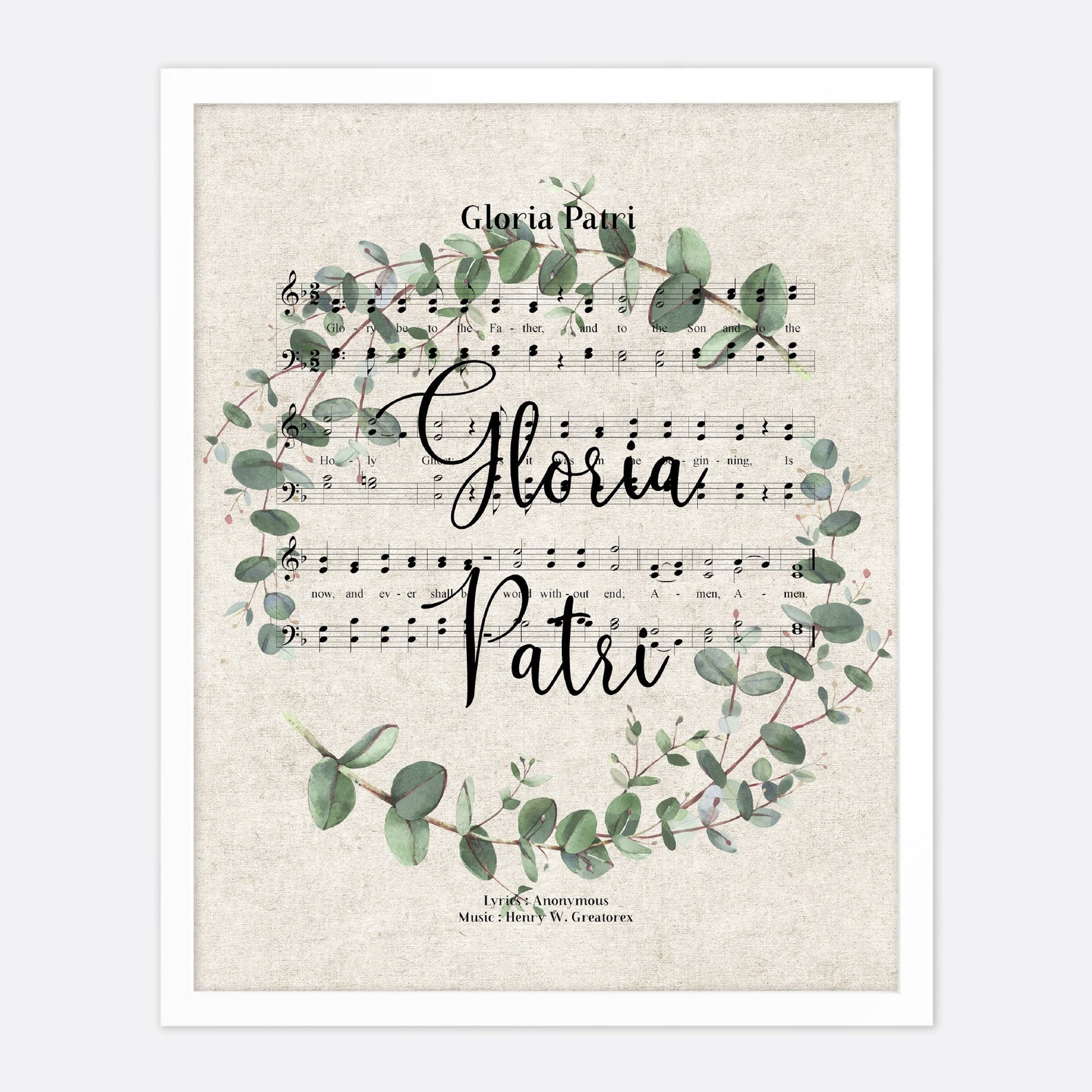 Gloria Patri | Etsy