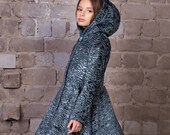 Luxury faux fur kids coat - astrakhan marengo. Exclusive eco furs by Tissavel (France)