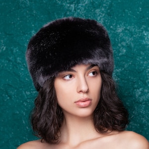 Winter Hat. Fur Hats. Luxury Hat. Sable Hat. Woman Hats. Faux Fur Hat. Women Winter Hat. Exclusive eco furs by Tissavel France image 1