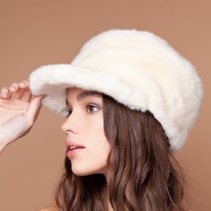 Purple Fur Cap. Winter Caps. Luxury 