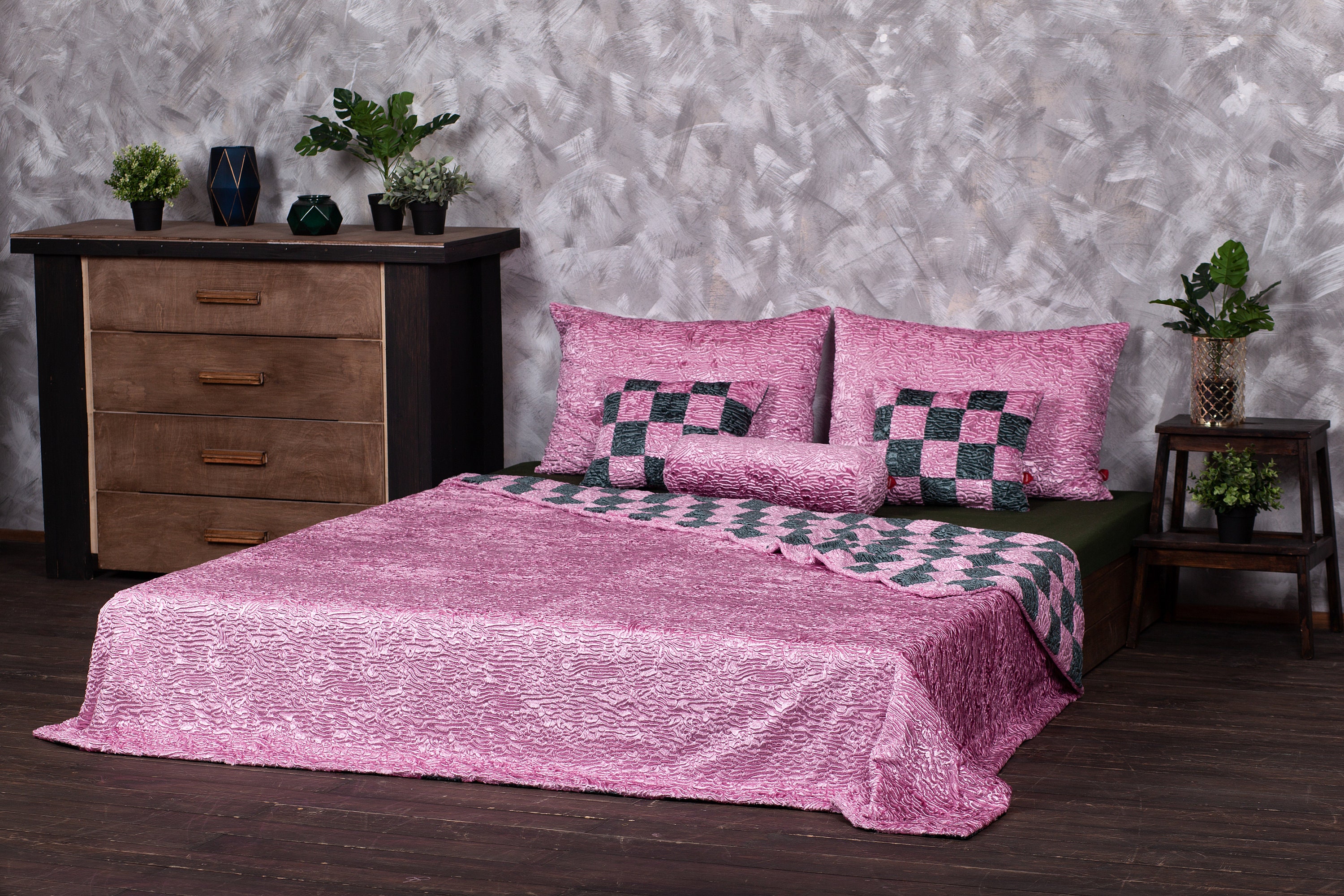 fur bedding set