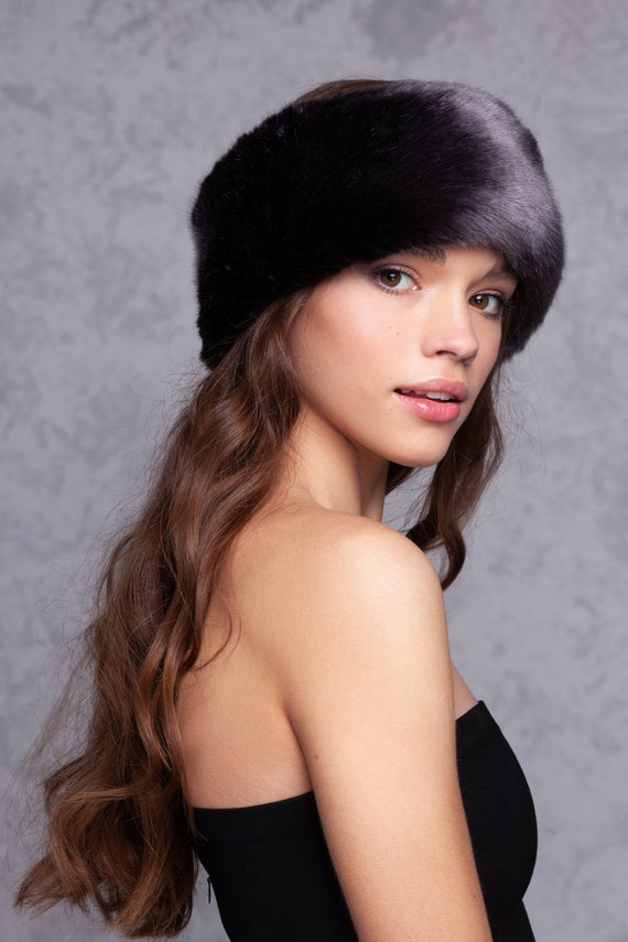 FAUX FUR HEADBAND TURBAN Amazon.com: Futrzane Siberian Headband - Womens Faux Fur  main image 4