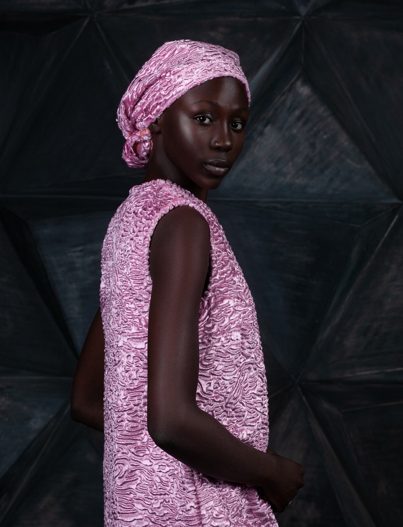 fur shawl pink
