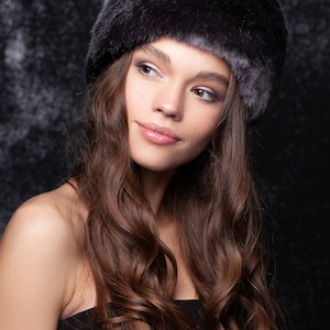 Winter Hat. Fur Hats. Luxury Hat. Sable Hat. Woman Hats. Faux Fur Hat. Women Winter Hat. Exclusive eco furs by Tissavel France image 2