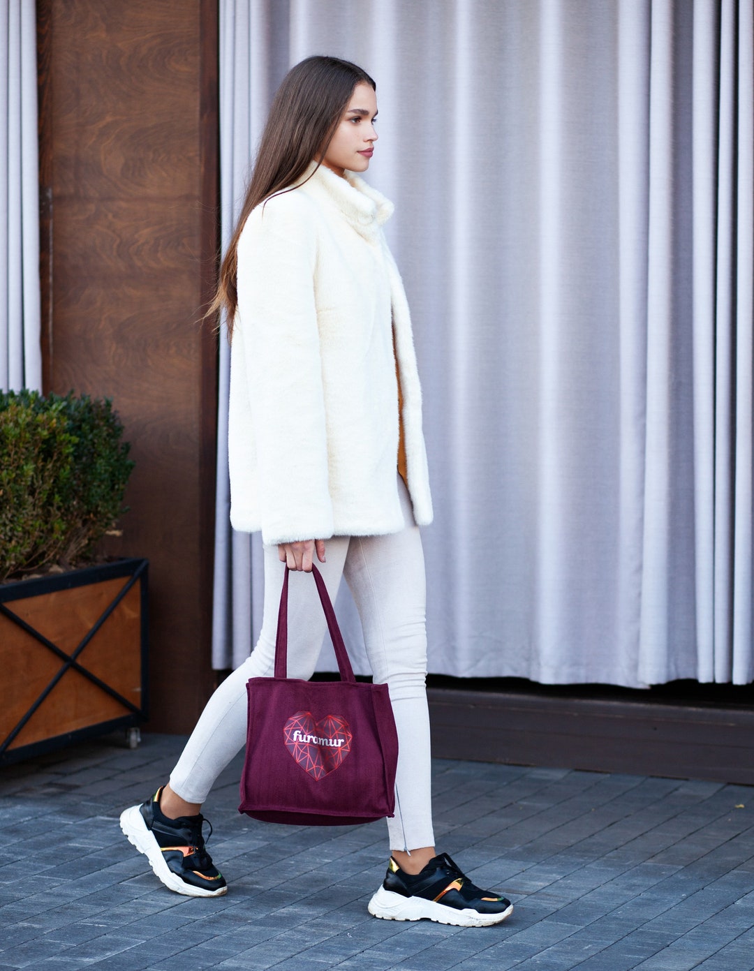 Short Mink Coat - White Fur Coats - Jackets for Girls - Exclusive Eco ...
