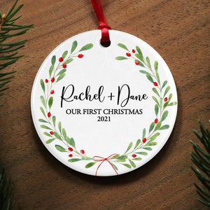 Custom Ornament 2 Sided Ceramic Christmas Ornament - Photo Gift