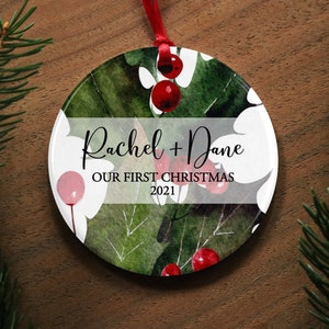 Custom Ornament 2 Sided Ceramic Christmas Ornament - Photo Gift