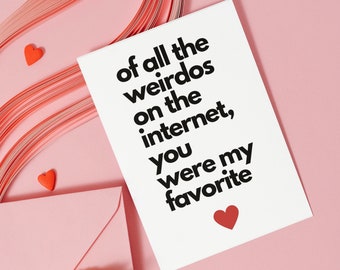 Printable Valentine's Day Card Digital Template Printable, Funny,